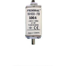 FEDERAL Buşon Sigorta NH00  100A, 9CB-BG000-0100