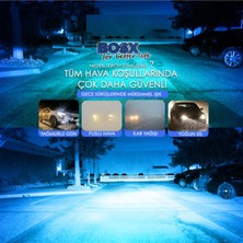 C9 Bosx Iceblue Buz Mavi LED Xenon Far Ampulü 4400LM 10000K H4