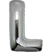 Event Party Store Folyo Balon L Harf Gümüş 90CM