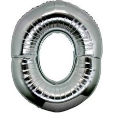 Event Party Store Folyo Balon O Harf Gümüş 90CM