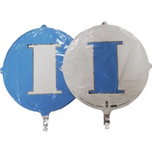 Event Party Store Folyo Balon Harf I Açık Mavi-Beyaz 18''