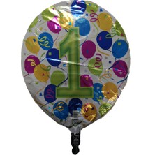 Event Party Store Folyo Balon Rakam 1 Balonlu 18''