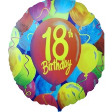 Event Party Store Folyo Balon Rakam 18 Balonlu 18''