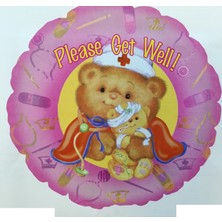 Event Party Store Folyo Balon Please Get Well! 18'' D.ü 5tl