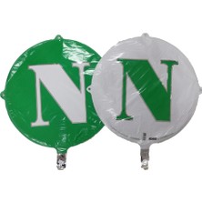 Event Party Store Folyo Balon Harf N Yeşil-Beyaz 18''