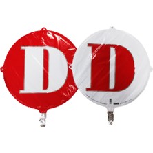 Event Party Store Folyo Balon Harf D Kırmızı 18''