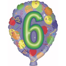 Event Party Store Folyo Balon Rakam 6 Balonlu 18''