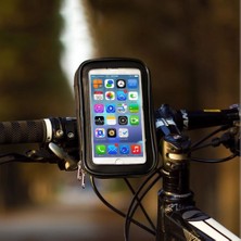 Juo Bisiklet Motosiklet Telefon Tutucu Suya Dayanıklı Medium Gidon Bağlantılı