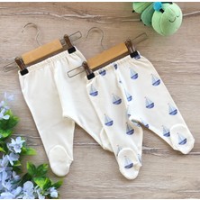 Renkli Puset Penye 2'Li Pijama Yelken Desen