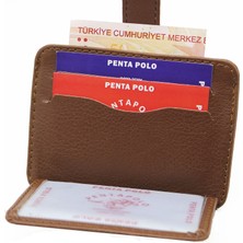 Carlino Penta Polo Carlino Üstten Patlı Mini Kartlık Cüzdan Yan Model