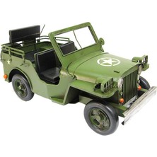 May Gift Shop Dekoratif Metal Askeri Jeep