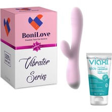 Bonilove 10 Modlu Su Geçirmez Şarj Edilebilir G-Spot ve Klitorise Özel Vibratör+Jel