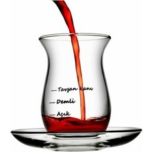 Paşabahçe 4 Lü Çayımın Demi Çay Seti * 2 Adet