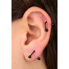 Takıconcept 2 Adet Spiral Burgu Model Titanyum Piercing