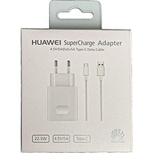 Huawei Supercharge 22.5W Hızlı Şarj Aleti ve Type-C Kablo
