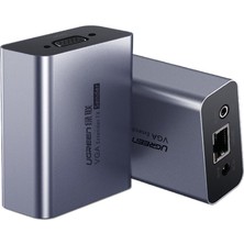 Ugreen VGA To CAT5E Cat6 RJ45 Ethernet Görüntü Dönüştürücü Genişletici 100 Metre
