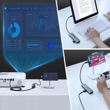 Ugreen Type-C To HDMI Aux Pd USB 3.0 Hub Dönüştürücü Adaptör