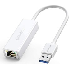 Ugreen USB 3.0 Pc Mac Konsol Tv Box Ethernet Adaptörü Beyaz