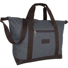 Bagacar Lacivert Unisex Omuz Askılı Spor Seyahat ve Plaj Çantası
