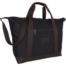 Bagacar Siyah Unisex Omuz Askılı Spor Seyahat ve Plaj Çantası