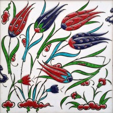 Can Seramik - 20*20 Cm. El Yapımı Kütahya Çini Karo