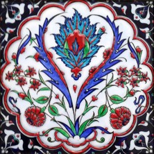 Can Seramik - 20*20 Cm. El Yapımı Kütahya Çini Karo