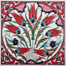 Can Seramik - 20*20 Cm. El Yapımı Kütahya Çinisi