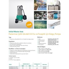Wilo Waste Inox 24.10 Foseptik Pompası 1,9 Hp - 2''