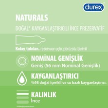 Durex Naturals Prezervatif 10'lu