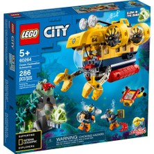 LEGO 60264 LEGO City Okyanus Keşif Denizaltısı /286 Parça / +5 Yaş