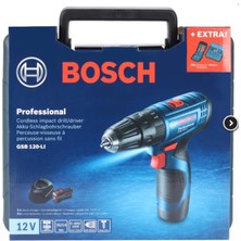 BOSCH GSB 120-Li Akülü Vidalama Şarjlı Matkap 12V 2Ah Çift Akülü + 23 Parça Matkap Ucu Vidalama Ucu Seti