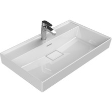 Turkuaz Seramik Etajerli Lavabo Sharp 80 x 48 cm