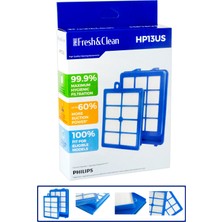 Pro Fresh & Clean Philips Xb 9185 Marathon Ultimate Uyumlu Ön ve Arka Hepa Filtre Seti