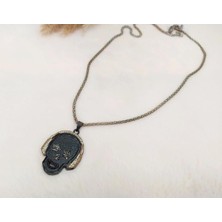 Hd Marketim  Swarovski Taşlı Kurukafa Tema Tasarım Kolye