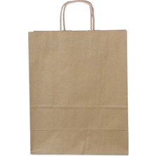 25*31*12 Gold Kraft Saplı Kağıt Çanta