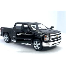 Kinsmart 2014 Chevrolet Silverado Çek Bırak 5inch. Lisanslı Model Araba, Oyuncak Araba 1:46
