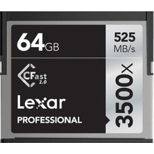 Lexar 64GB VPG-130 3500X Cfast 525MB/S 2.0 Hafıza Kartı