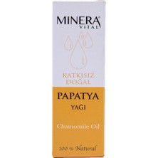 Minera Vital Papatya Yağı 20 ml Katkısız Içilebilir & Sürülebilir