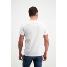 Rich Erkek Istanbul Baskılı Beyaz Bisiklet Yaka T-Shirt