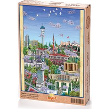 King Of Puzzle Türkiye Minyatürleri - Ankara - Nasuhi Hasan Çolpan Ahşap Puzzle 500 Parça