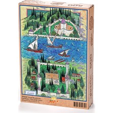 King Of Puzzle Türkiye Minyatürleri - Çanakkale - Nusret Çolpan Ahşap Puzzle 500 Parça