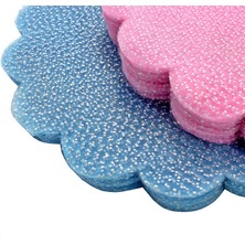 Süsle Bebek ve Parti Kesilmiş Tül 22 cm Metal Simli Organze 25 Adet