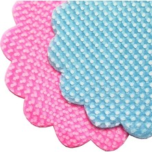 Süsle Bebek ve Parti Kesilmiş Tül, 18 cm Puanlı Baskılı Organze, 25 Adet