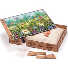 King Of Puzzle Yabani Çiçekler Ahşap Puzzle 500 Parça