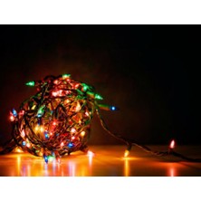Durbuldum 100 Ledli Yeşil Yılbaşı Ağacı Işığı LED Ampül