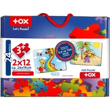 Tox Gökkuşağı 3+ Keçe Yapboz - 3 Yaş Puzzle T42