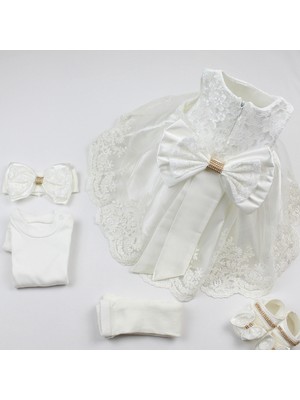 Sitilin Kız Bebek Mevlüt Elbisesi Gelinlik Fransız Dantelli Abiye