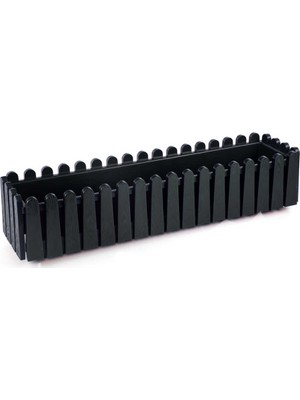 Serinova IB02 Istanbul 9 Litre Balkon Saksısı Siyah