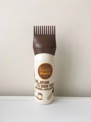 Mecc Mini Kahve Renkli Saç Boyama Bakım Tarağı Pratik Kullanım için Etkili