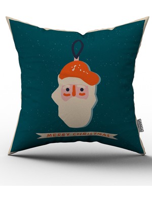Cango Home Çift Tarafı Baskılı Yılbaşı Kırlent Yastık Kılıfı CGH207-CT